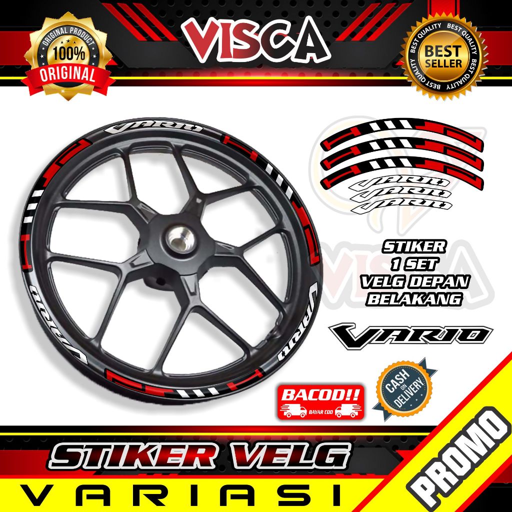 Stiker Velg List Velg Motor Stiker Velk VARIO List Hitech