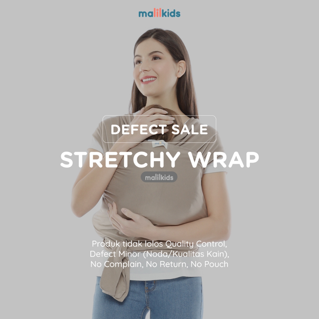 (Defect Sale) Malilkids Gendongan Bayi Stretchy Wrap