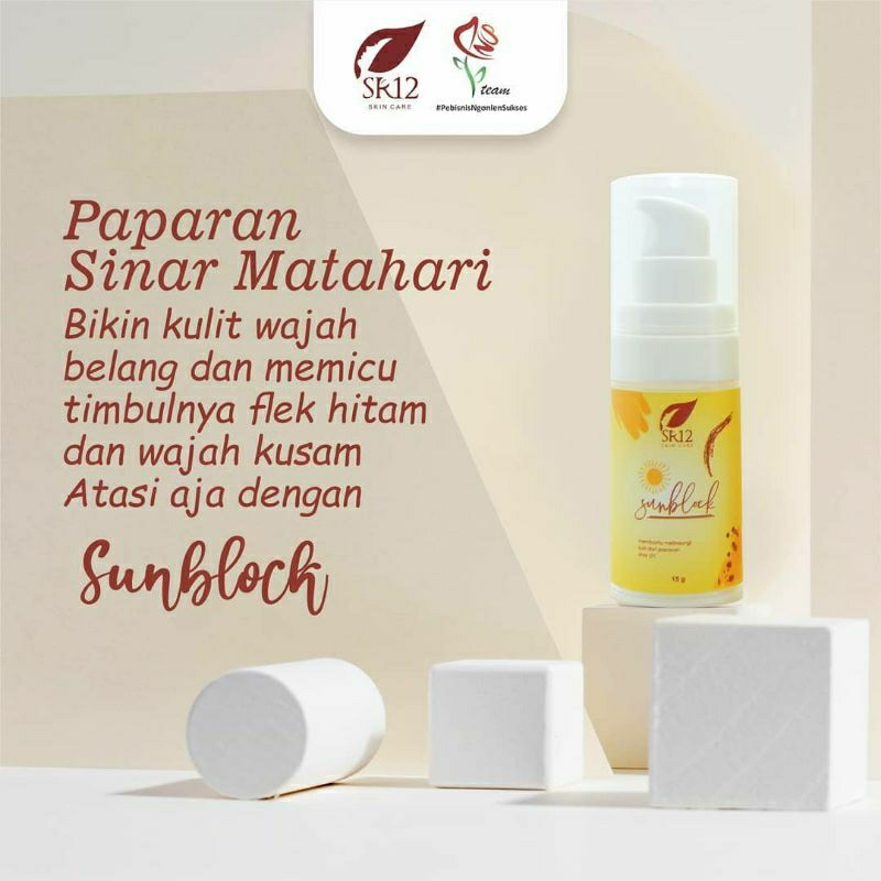 SUNBLOCK SR12/SPF 50/PELEMBAB WAJAH