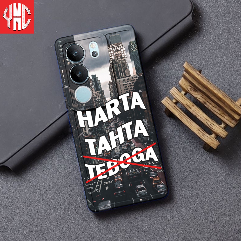 TM083 FOR VIVO V29 GAMBAR HARTA TAHTA SOFTCASE PROTEC CAMERA CASING PONSEL CASE HP YMC OFFICIAL