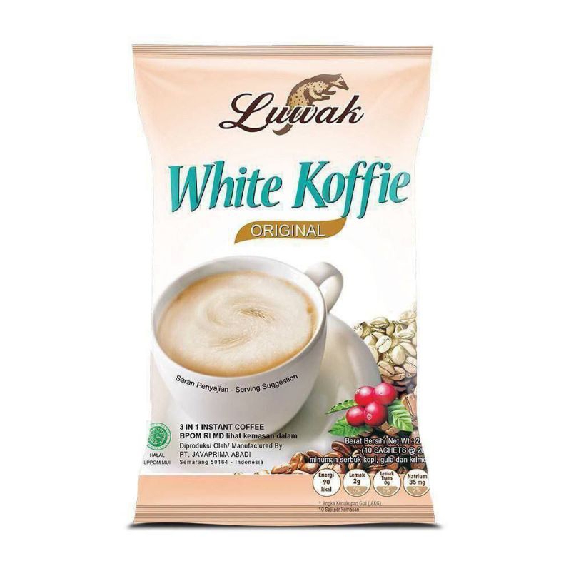 

Luwak white coffe renteng @20g isi 10 sachet Original