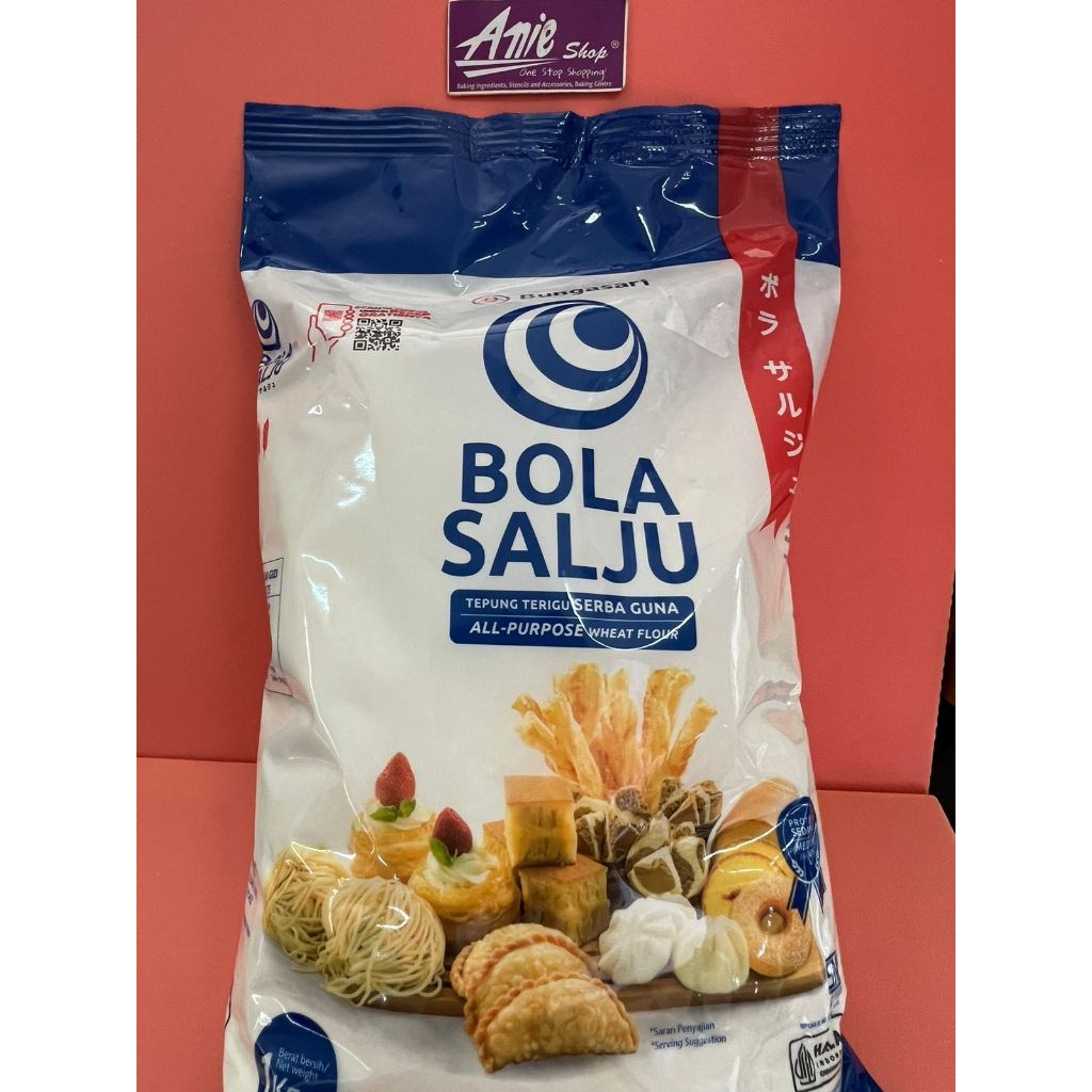 

Bola salju tepung terigu 1 kg/tepung terigu serbaguna 1kg