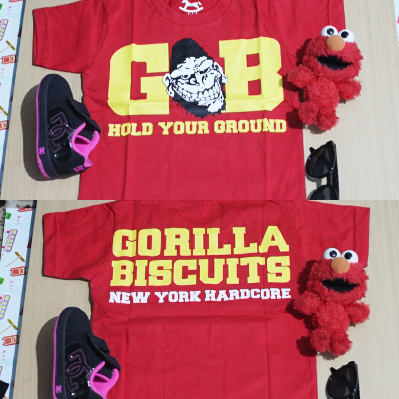 kaos band anak gorilla biscuits