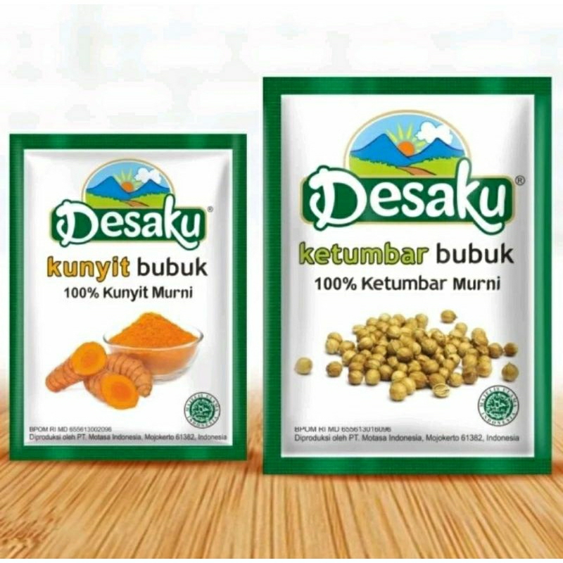 

[PCS] Desaku Bumbu Ketumbar dan Kunyit Bubuk Sachet