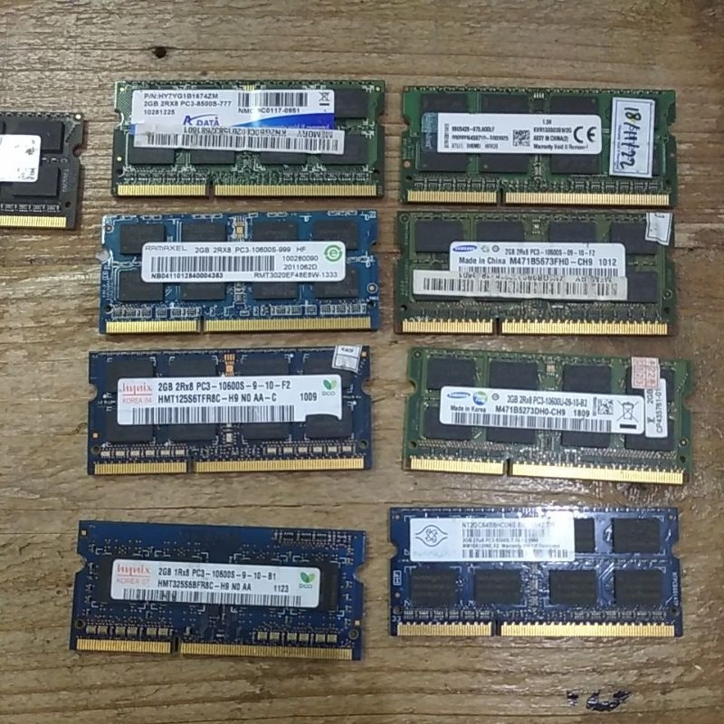 MEMORY RAM LAPTOP DDR3 2GB PC 10600 SAMSUNG HYNIX CRUCIAL