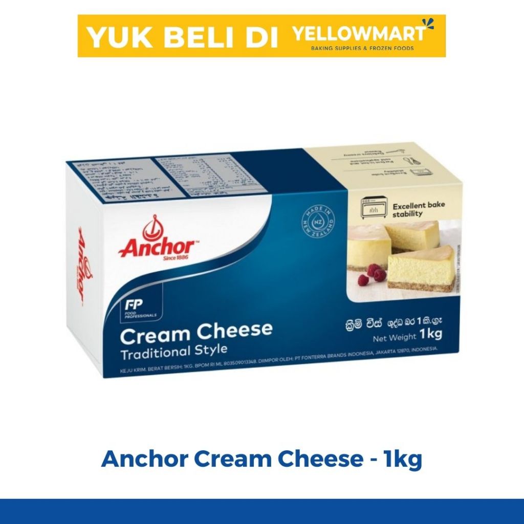 

ANCHOR CREAM CHEESE KRIM KEJU - 500gr/1kg