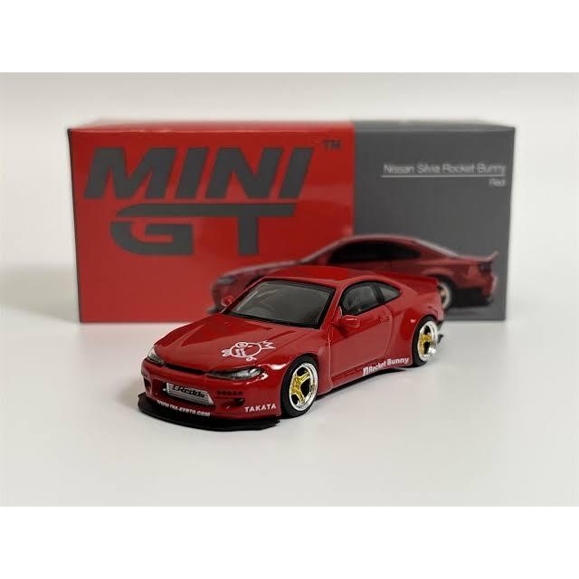 MINI GT nissan silvia rocket bunny merah
