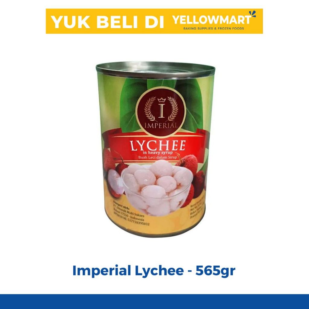 

IMPERIAL LYCHEE IN HEAVY SYRUP 565GR - Buah Makanan Leci Kemasan Kaleng