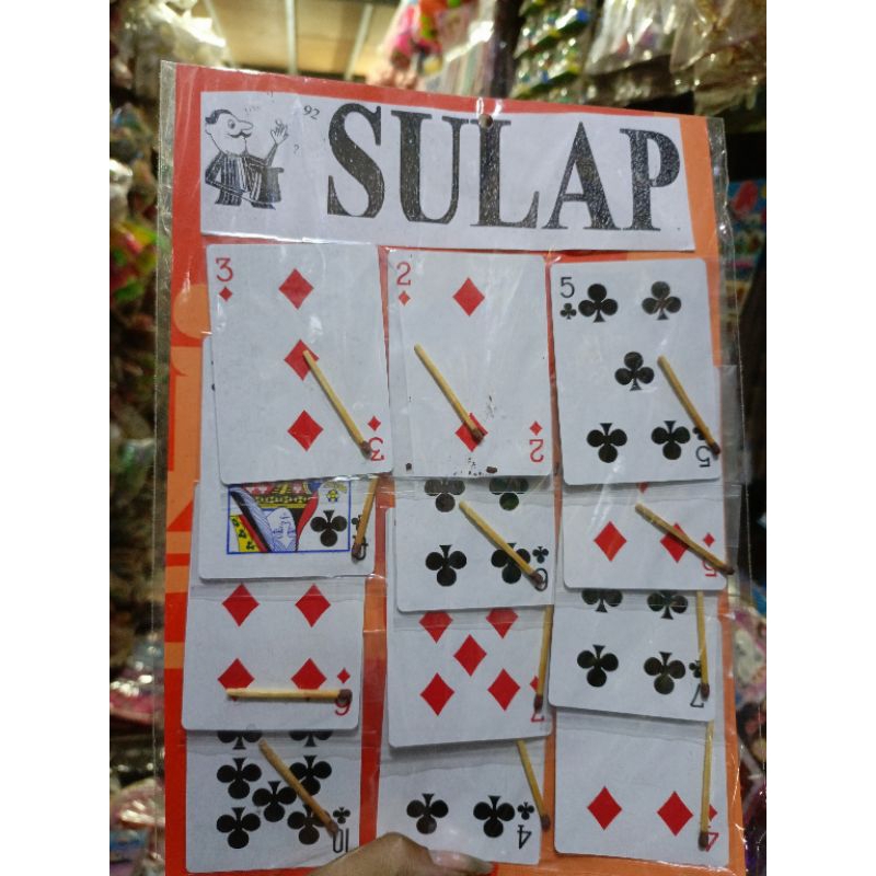 sulap kartu isi 12 pcs / sulap kartu terbang isi 12 pcs / sulap kartu remi isi 12 pcs