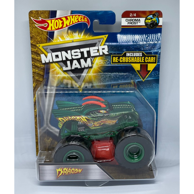 Hot Wheels Monster Jam Dragon Chroma Frost Skala 64 Truck Hotwheels