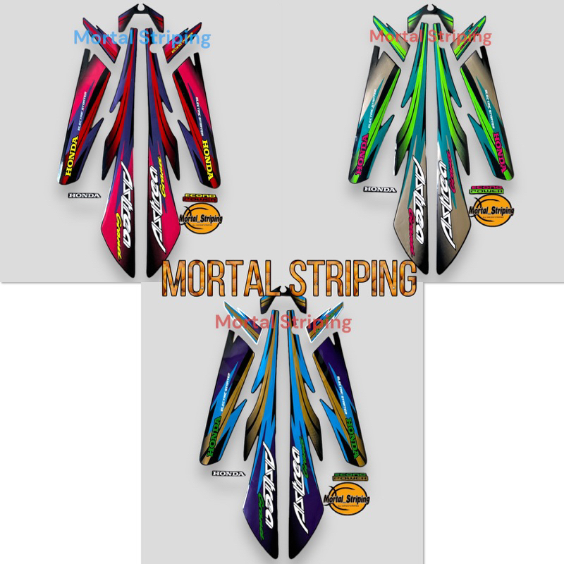 STICKER STRIPING LIS HONDA ASTREA GRAND TAHUN 97 98 FULL SET