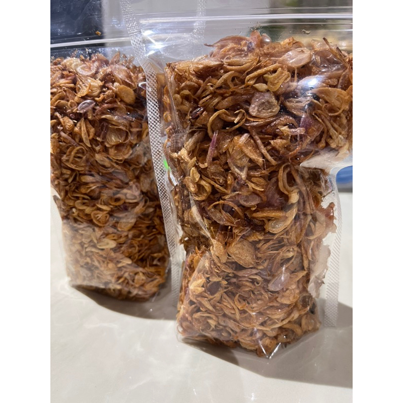 bawang goreng asli tanpa tepung 150gr pouch