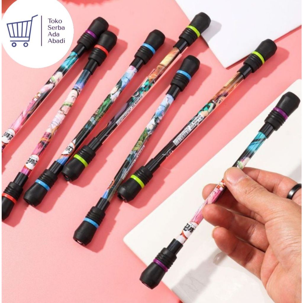 

Pulpen magnet putar demon slayer pen pena gel karakter demon slayer kimetsu no Yaiba alat tulis lucu terbaru COD