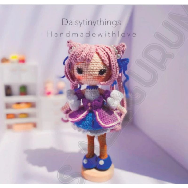 anime genshin impact amigurumi doll