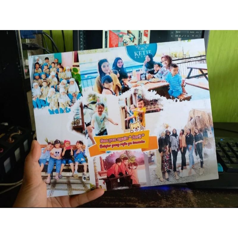 foto kolase, cetak 12R (media kayu mdf)