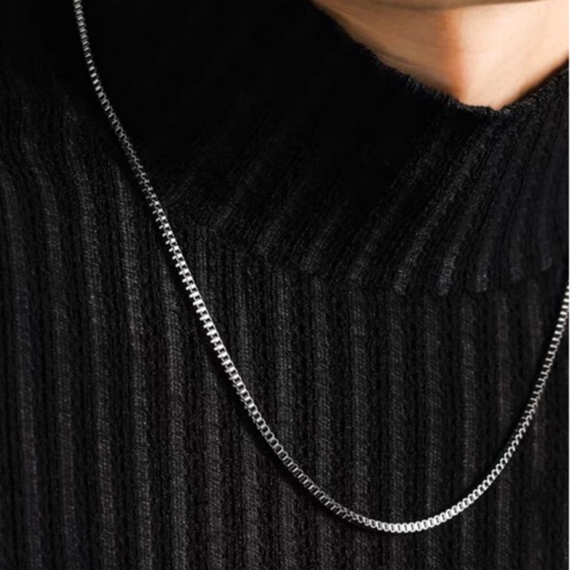 KALUNG TITANIUM ANTI KARAT MODEL ITALI WARNA EMAS SILVER