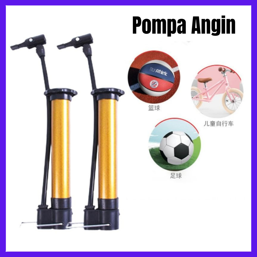 POMPA BAN Pompa Angin Ban Sepeda Tier Air Pump pompa sepeda Mini portabel, pompa udara tangan bersep