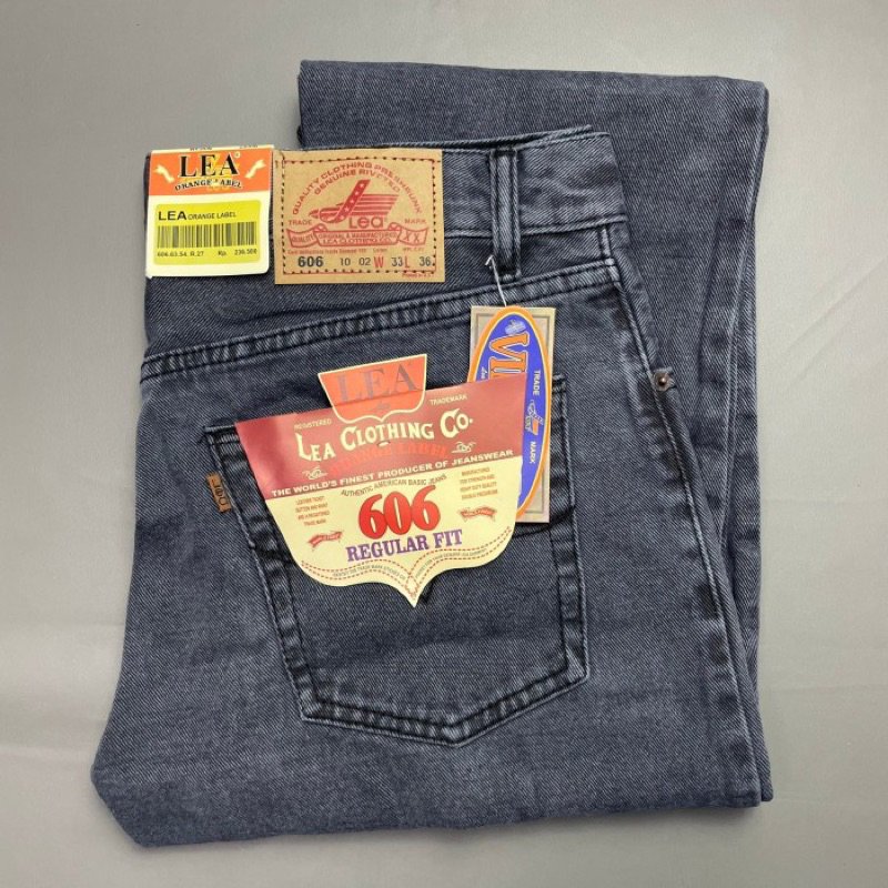 celana jeans lea 606 abu gray