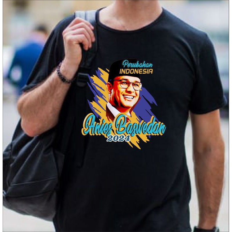 Tshrit Baju kaos anies baswedan baju relawan anies kaos distro anies 2024