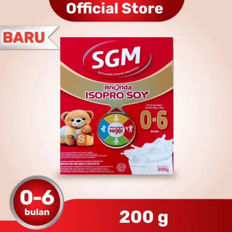 SGM SOYA ISOPRO 0 6 BULAN 200 GRAM || SOYA 0-6 BULAN