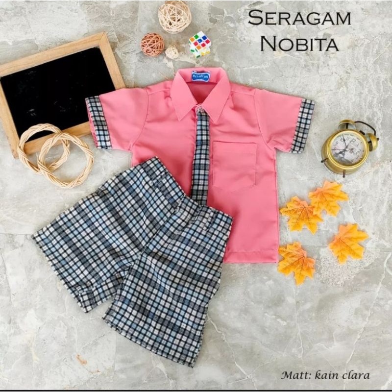Seragam Sekolah Korea Nobita Baju Anak Baju Sekolah PAUD Seragam TK Seragam Anak Sekolah