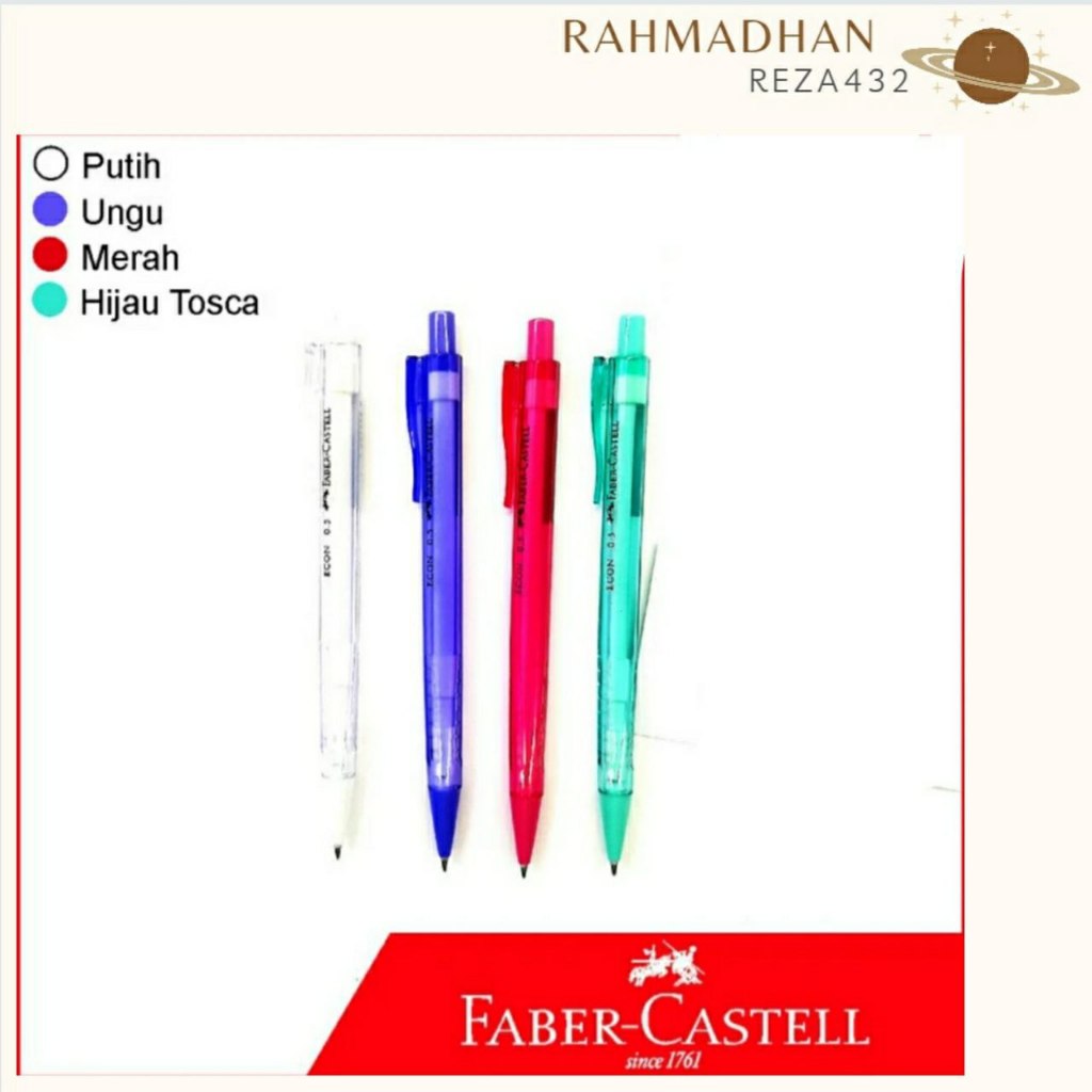 

Pensil Mekanik Faber Castell 0,5 mm (econ) - Putih