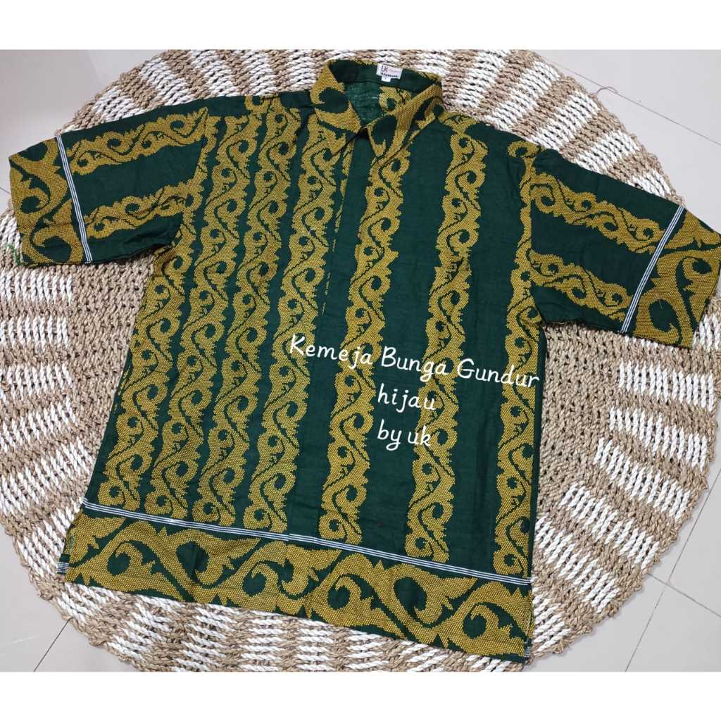 Kemeja Etnik Pria Bunga Gundur