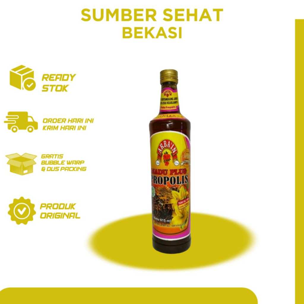 

Madu Propolis Arba'in 480ml- Madu Asli 100% Free Minyak Zaitun Aromaterapi Jasmin