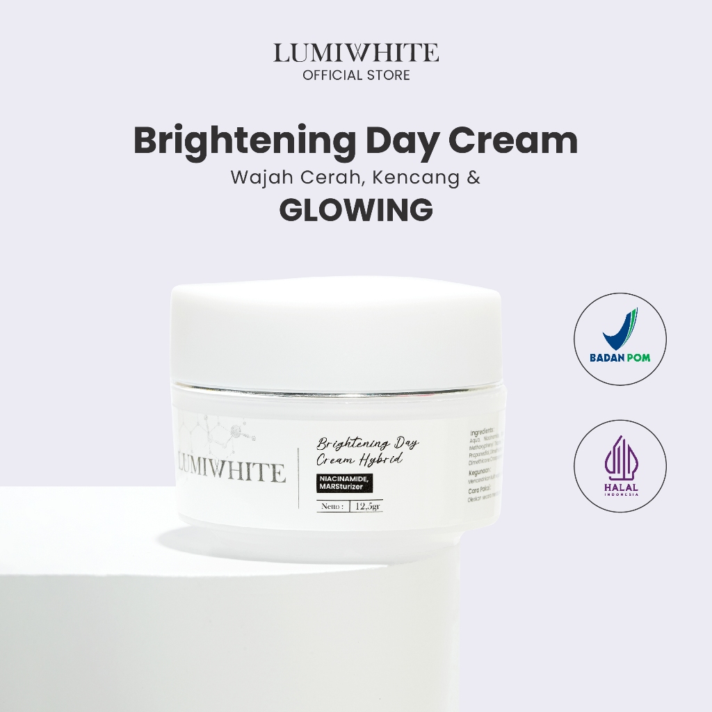 Lumiwhite Brightening Day Cream Hybrid / Day Cream Pemutih Wajah / Skincare Wajah 12 Gr