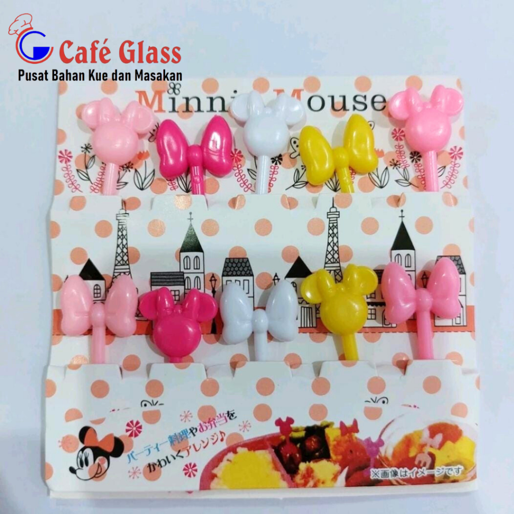 Tusuk Bento Karakter/ Tusuk Buah Garpu Mini Set