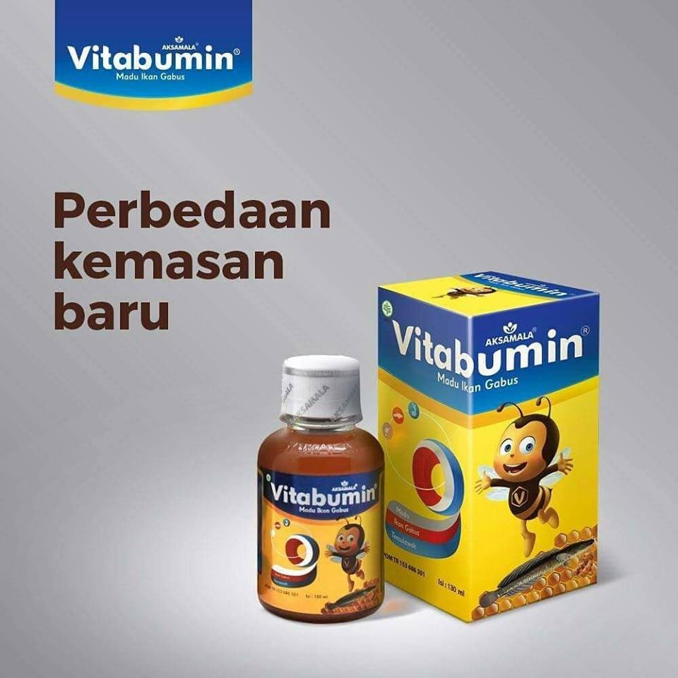 VITABUMIN 130 ml Madu Ikan Gabus | MADU PENAMBAH NAFSU MAKAN ANAK | MADU ANAK | OBAT GEMUK ANAK