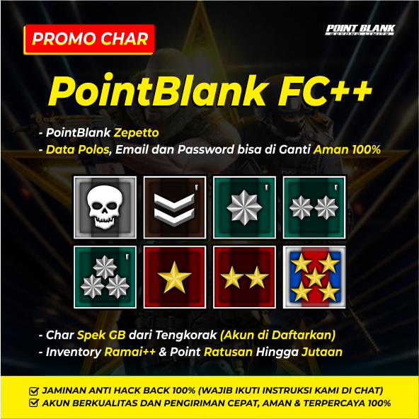 PROMO CHAR POINTBLANK / AKUN PB