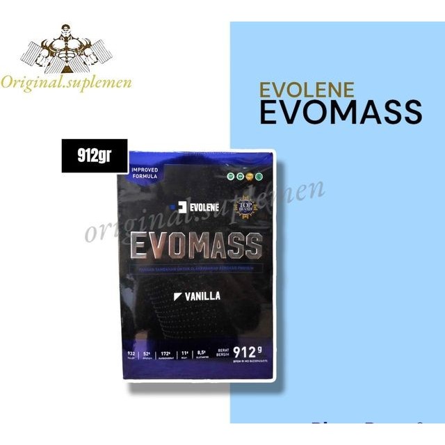 EVOLENE EVOMASS GAINER 2LBS / SUSU PENAMBAH BERAT BADAN 900GR