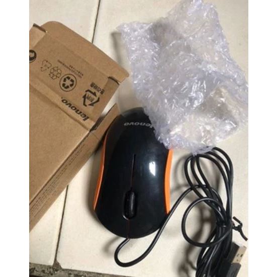 LENOVO Mouse Optical USB Kabel Wired | Mouse Laptop PC Lenovo WIRED Murah
