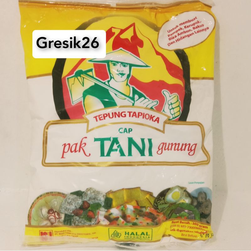 

TEPUNG TAPIOKA CAP PAK TANI GUNUNG 500gr