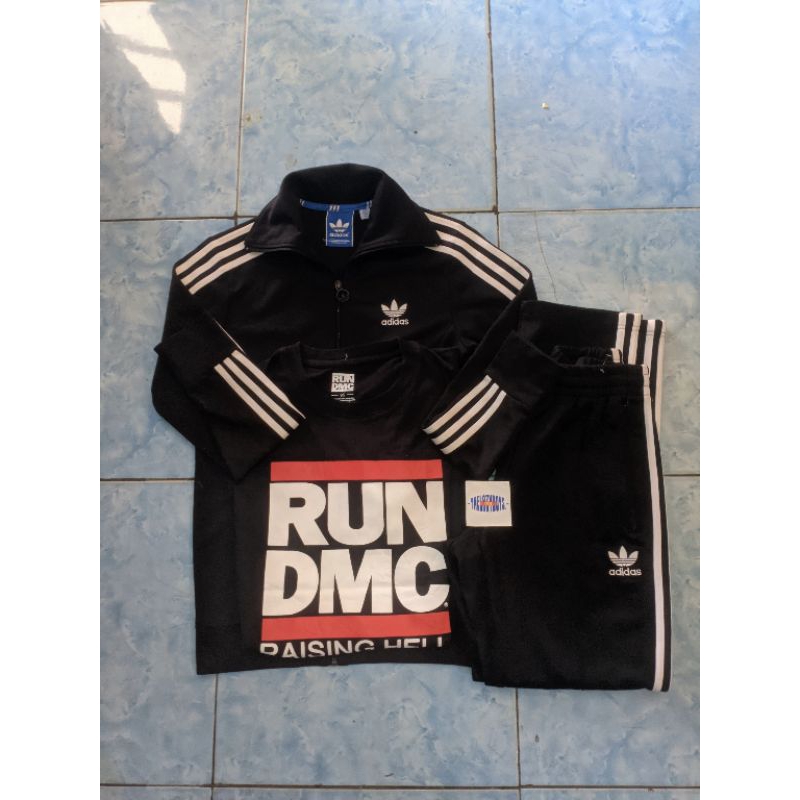 satuset adidas original + ts run dmc x topten