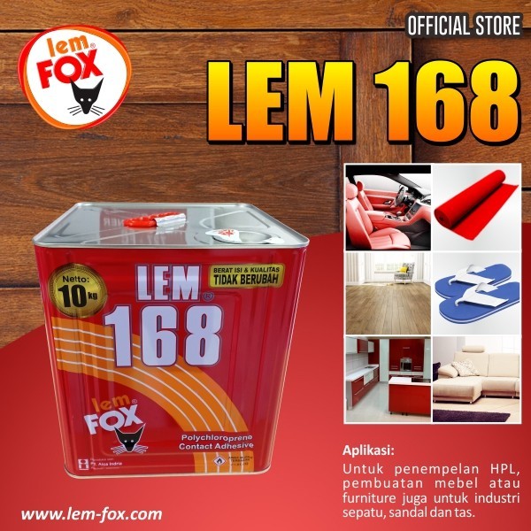 Lem Fox 168 blek 10 kg / Lem Kuning 168