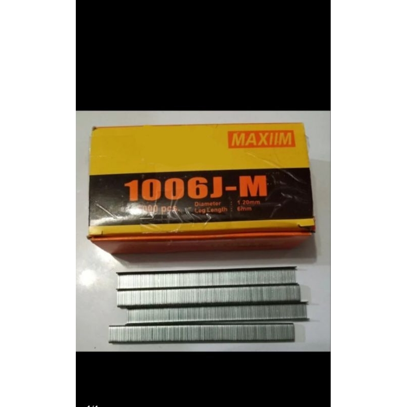 

Maxiim Staples 1006J isi refill staple 1006 J isi 5.000 pcs / kotak