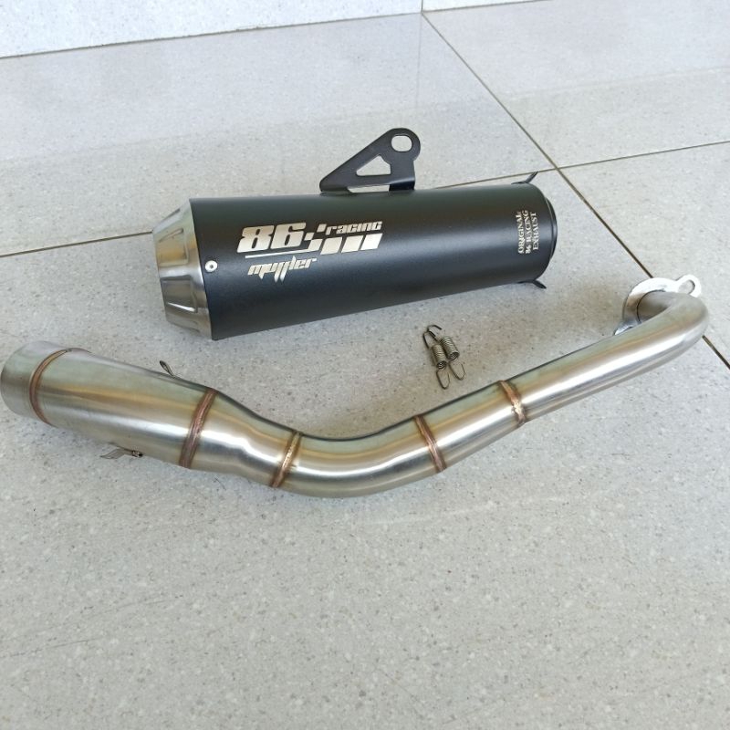 knalpot racing aerox nmax lexy adv vario mio beat mio j mio sporty original 86 racing exhaust suara 