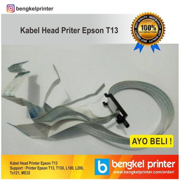 Kabel Print Head Printer Epson L200 L100 Tx121 T13 T13X Copotan