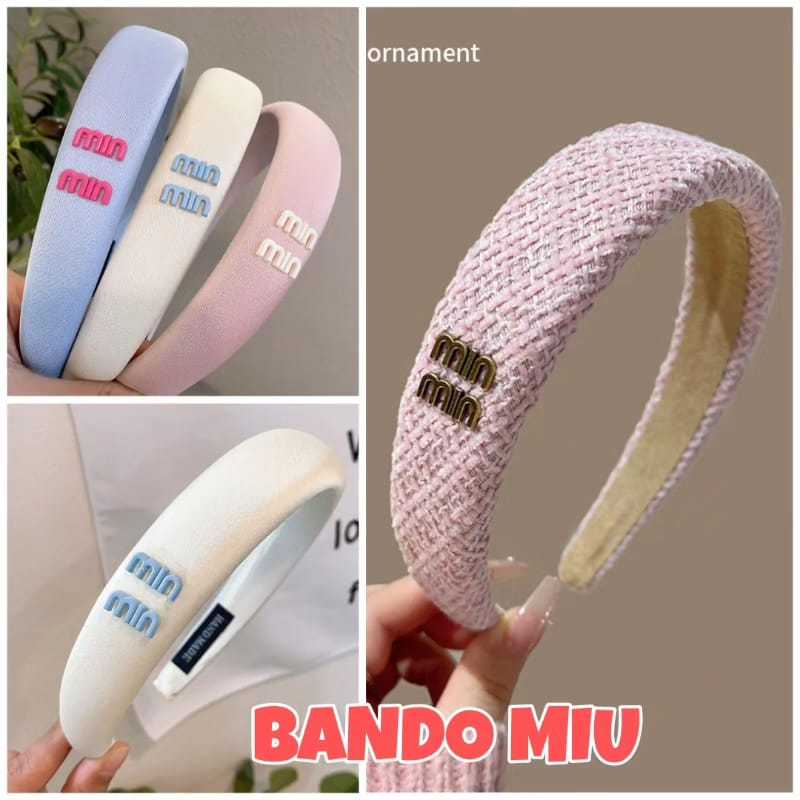 MILANBERRY BANDO MIU WANITA AKSESORIS FASHION TWEEN IMPORT PERNAK PERNIK RAMBUT KPOP