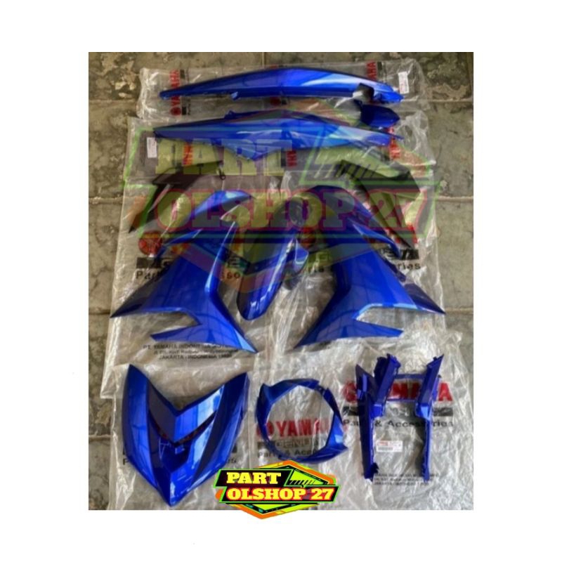PAKET FULL SET BODY HALUS YAMAHA JUPITER MX KING 150 BIRU ASLI ORIGINAL YGP