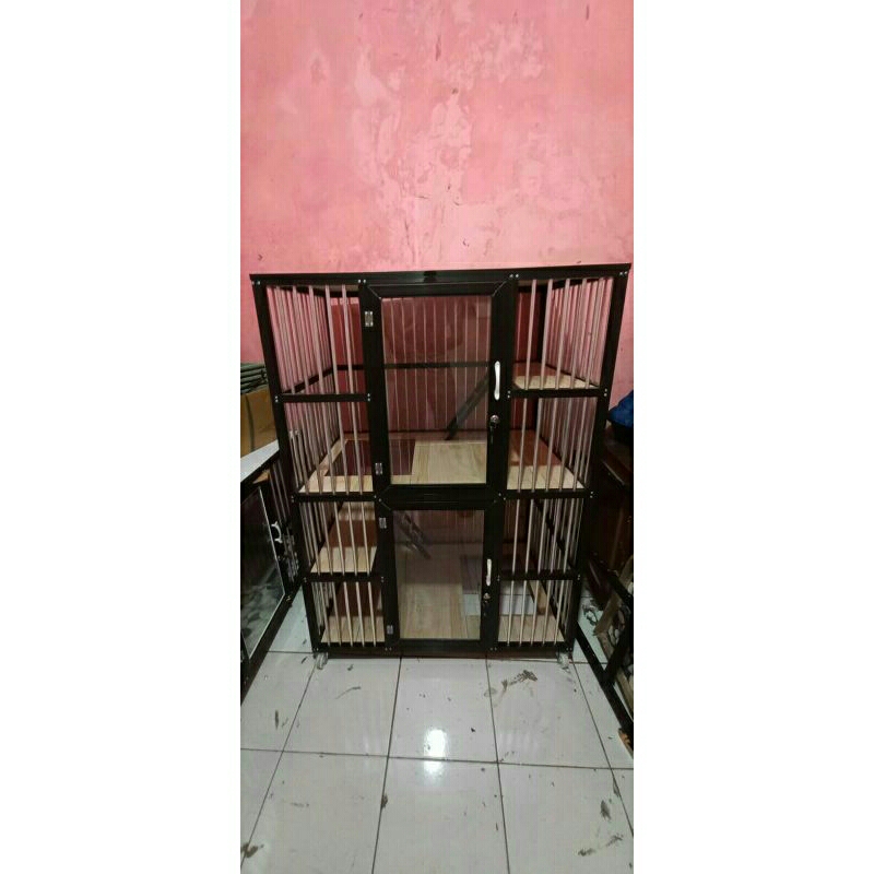 kandang kucing 2 kamar