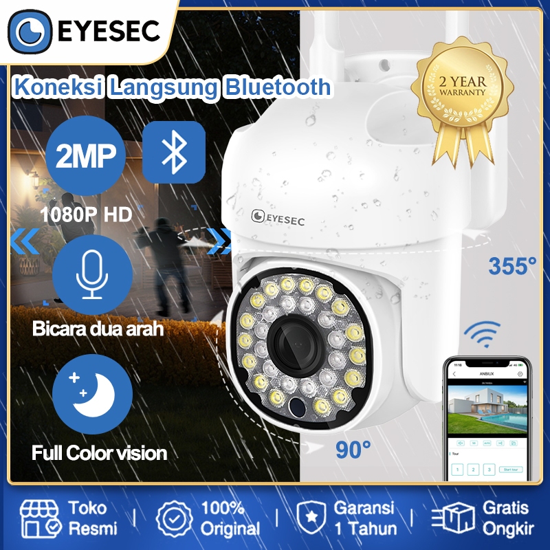 EYESEC IP Camera CCTV Outdoor 1080P 2.4G WIFI CCTV Tanpa Kabel Waterproof 360 Derajat Jarak Jauh Lewat Hp Garansi 1 Tahun