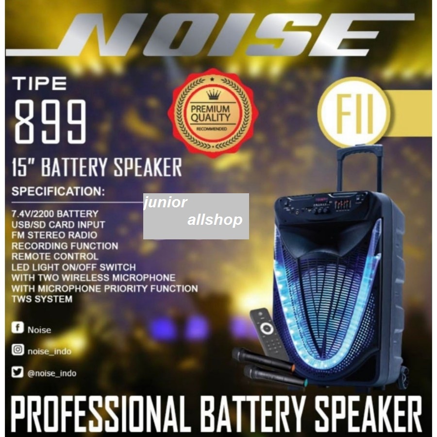 speaker portable noise 899 fii noise 899fii 15inch original