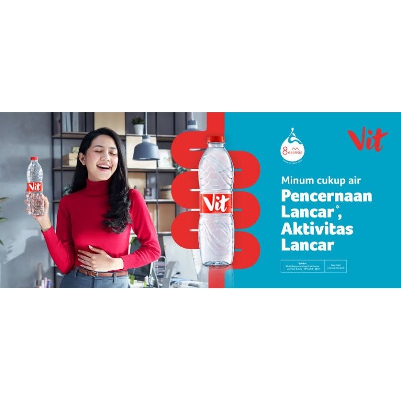 

air mineral vit botol 600 ml / VIT Air Mineral Botol 600 ml