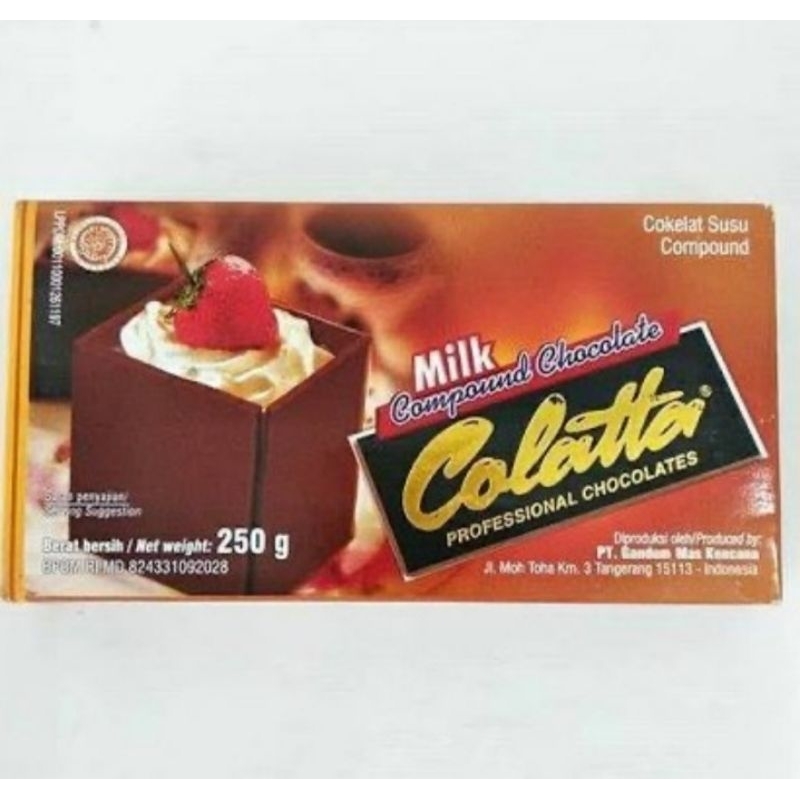 

Collata Milk Chocolate Compound 250 gr / Coklat Masak Colata Collata