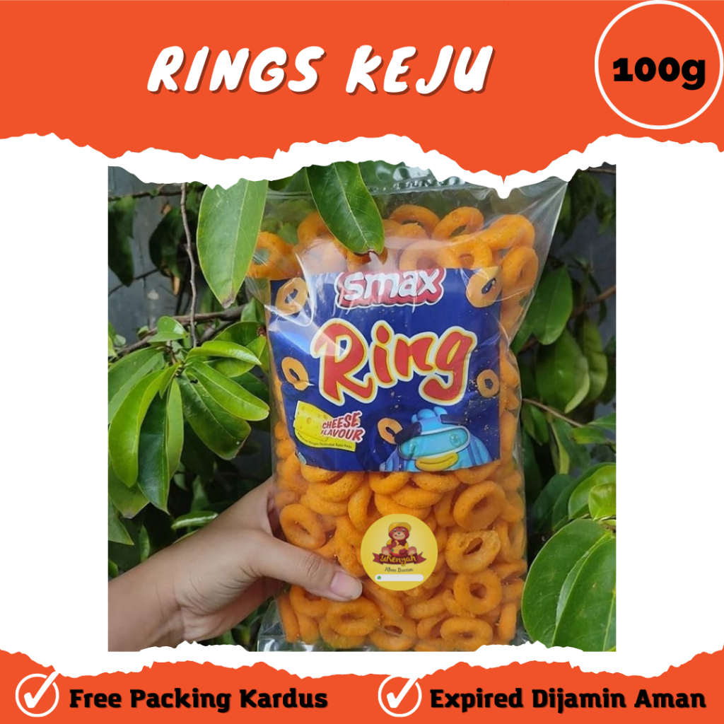 

Termurah SNACK MAKANAN RINGAN Smax Ring Cheese Smax keju cemilan enak 100 gr