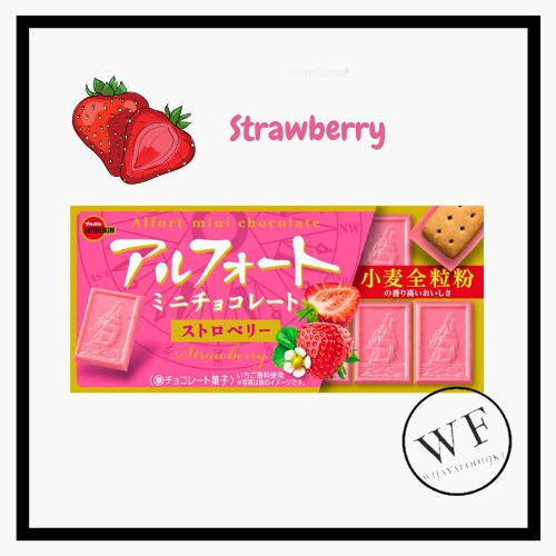 

Bourbon Alfort Mini chocolate Strawberry / Biskuit Jepang stroberi 55g