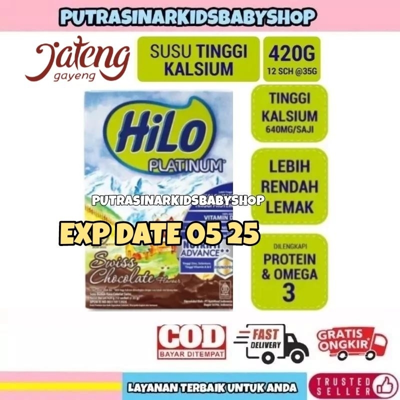 

Piscoklegit_ [] Hilo Platinum Cokelat 420G Susu Coklat Tinggi Kalsium 420 G Gram Swiss Chocolate